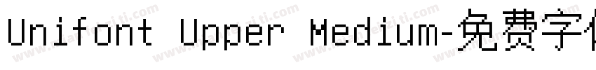 Unifont Upper Medium字体转换